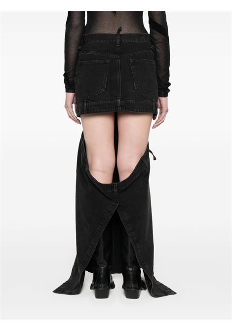 Black midi denim skirt - women THE ATTICO | 241WCS191D068100